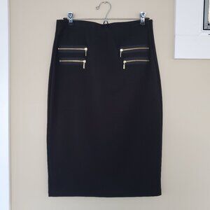 EUC women's Grace Elements black pencil skirt size M